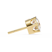 2.57 CTW Round Lab-Grown Diamond Six-Prong Crown Stud Earrings in 14K Gold — product image 16