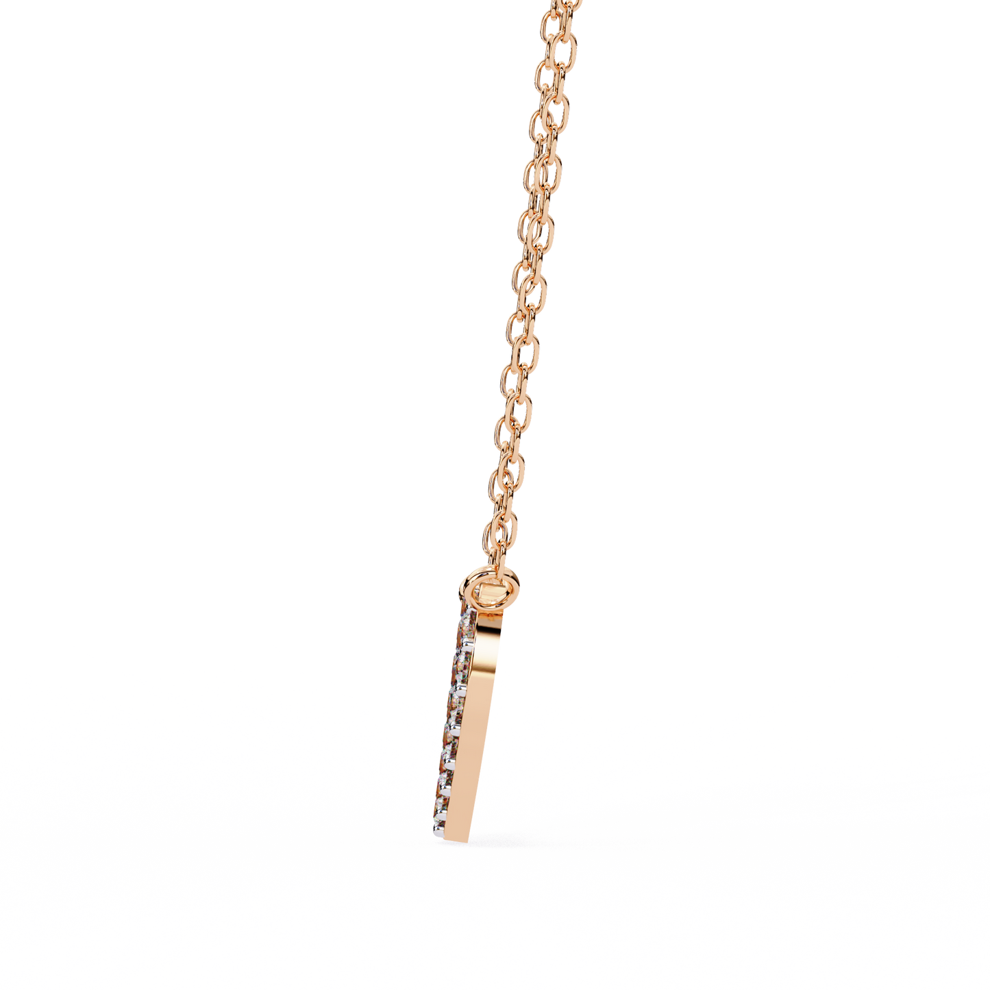 0.20 CTW Pavé Heart Lab-Grown Diamond Necklace in 14K Gold & Platinum