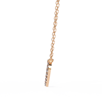 0.20 CTW Pavé Heart Lab-Grown Diamond Necklace in 14K Gold & Platinum