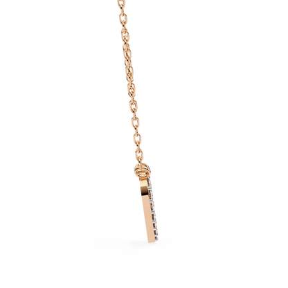 0.20 CTW Pavé Heart Lab-Grown Diamond Necklace in 14K Gold & Platinum