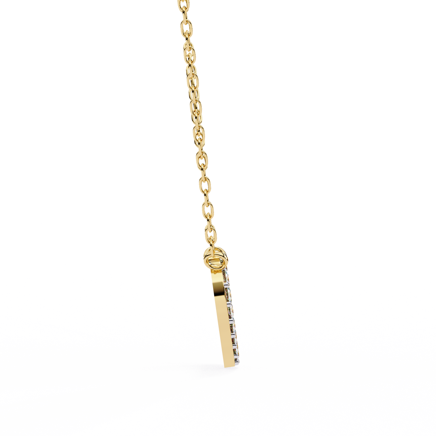 0.20 CTW Pavé Heart Lab-Grown Diamond Necklace in 14K Gold & Platinum