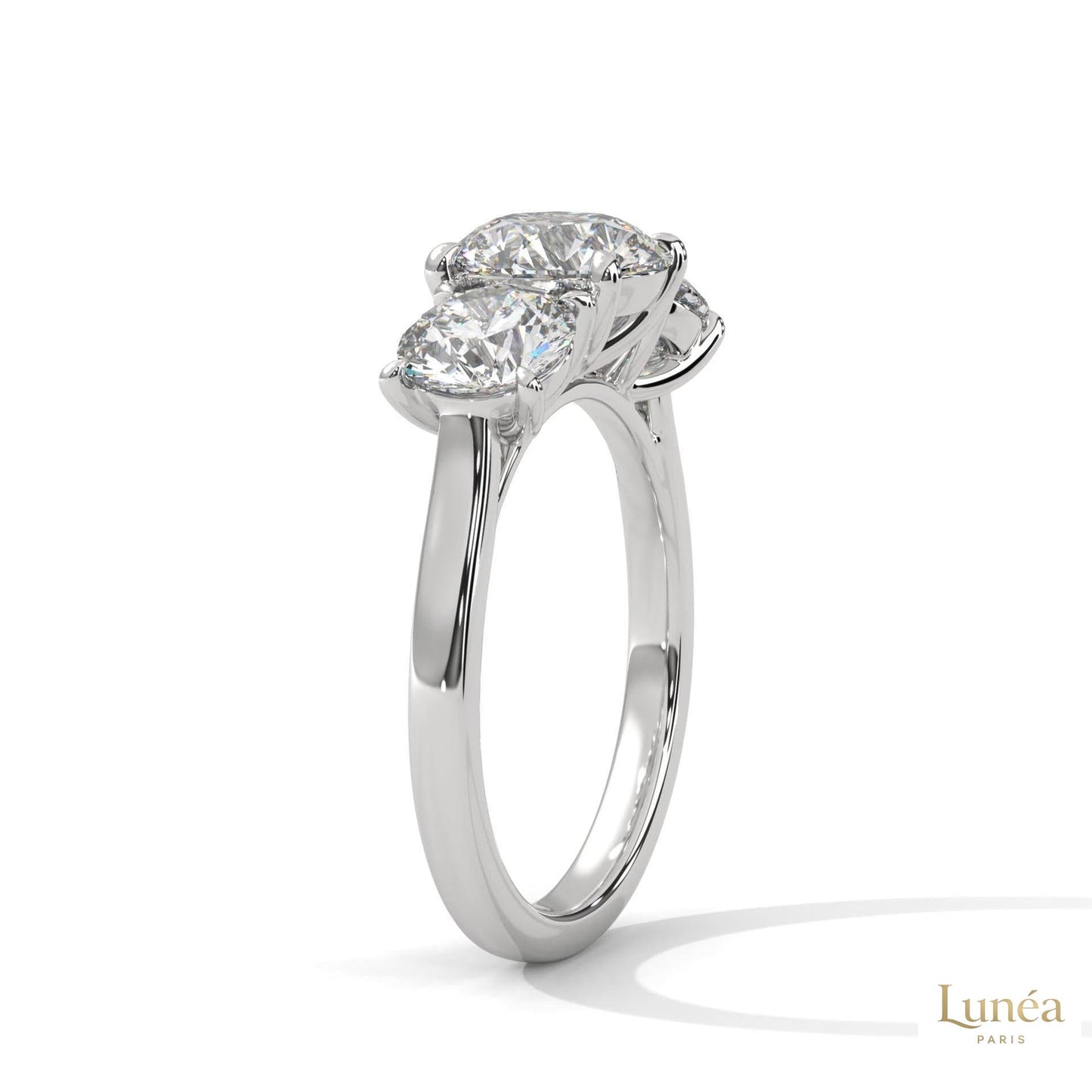 3.60 Ct. 3-Stone Lab Diamond Engagement Ring