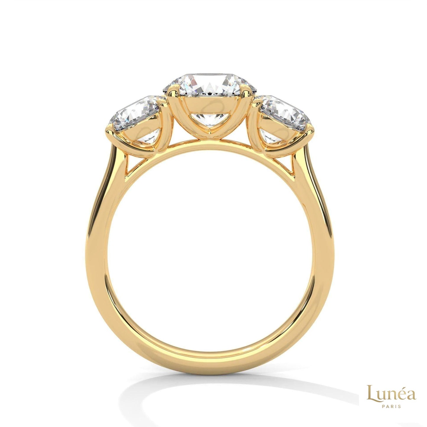 3.60 Ct. 3-Stone Lab Diamond Engagement Ring