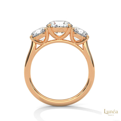 3.60 Ct. 3-Stone Lab Diamond Engagement Ring