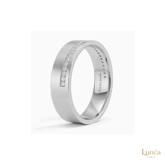 Men’s Lab Diamond Wedding Band – Timeless Luxury | Lab Grown | 14K Gold & Platinum