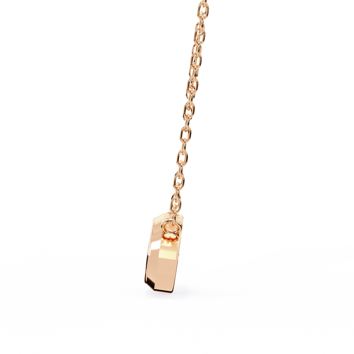 0.7 CT Marquise Lab-Grown Diamond Bezel Pendant Necklace in 14K Gold & Platinum