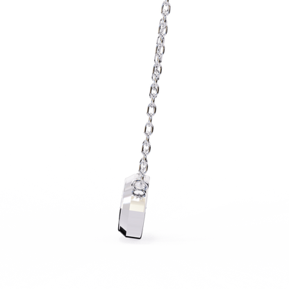 0.7 CT Marquise Lab-Grown Diamond Bezel Pendant Necklace in 14K Gold & Platinum