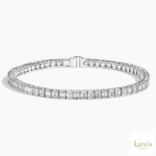 40 CT. Emerald Lab Diamond Tennis Bracelet