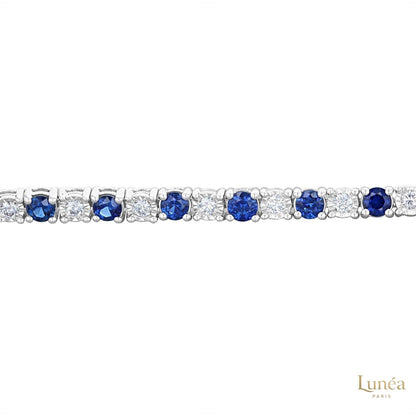 Diamond Tennis Bracelet – Luxury & Ethical | Lab Grown | 14K Gold & Platinum