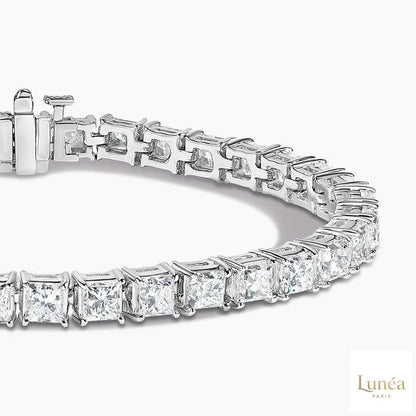 50 CT. Princess Lab Diamond Tennis Bracelet