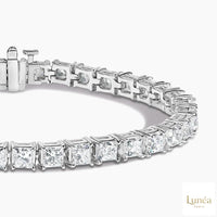 50 CT. Princess Lab Diamond Tennis Bracelet