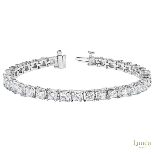 50 CT. Princess Lab Diamond Tennis Bracelet