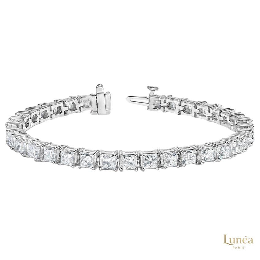 50 CT. Princess Lab Diamond Tennis Bracelet