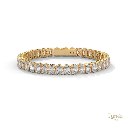 60 CT. Oval Lab Diamond Tennis Bracelet
