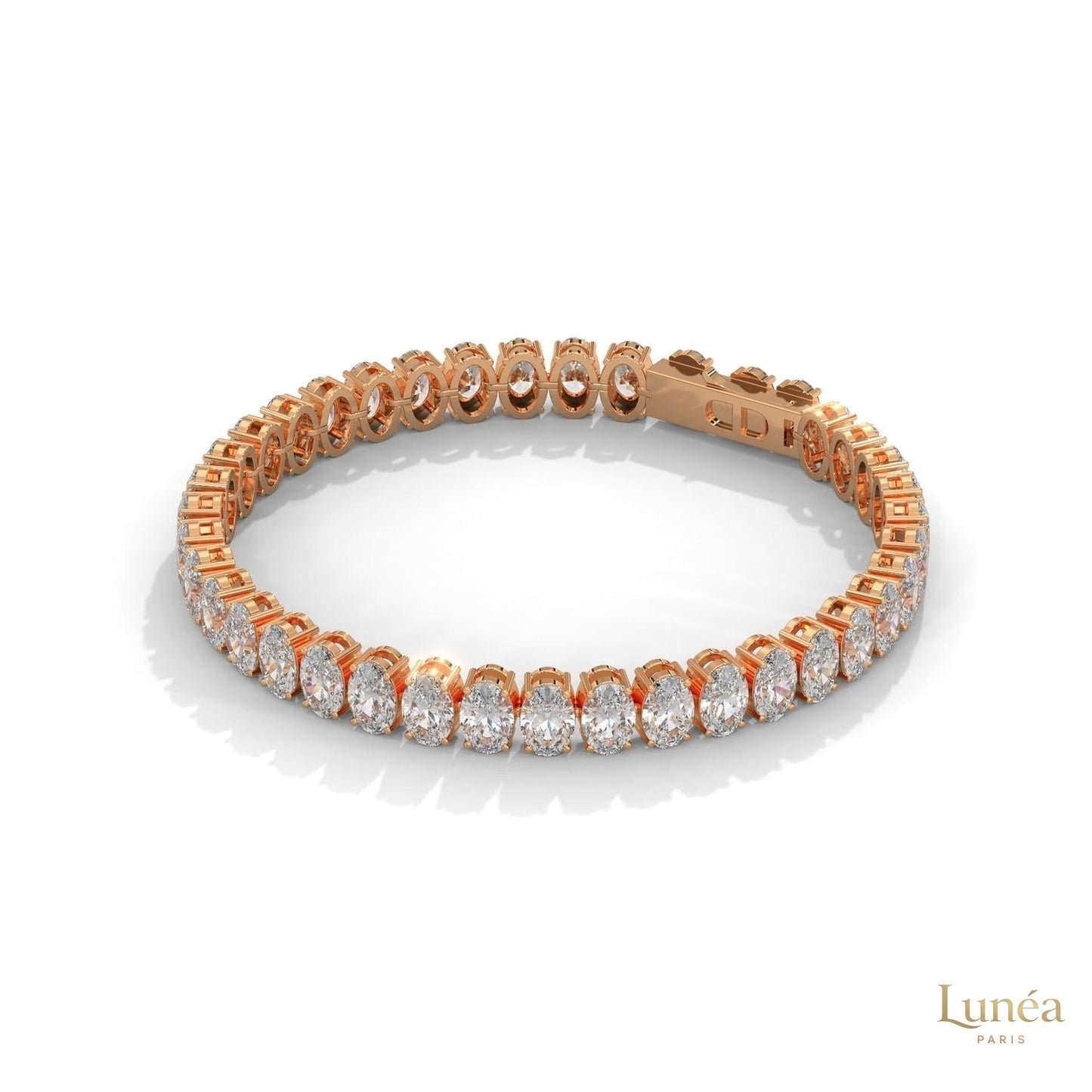 60 CT. Oval Lab Diamond Tennis Bracelet