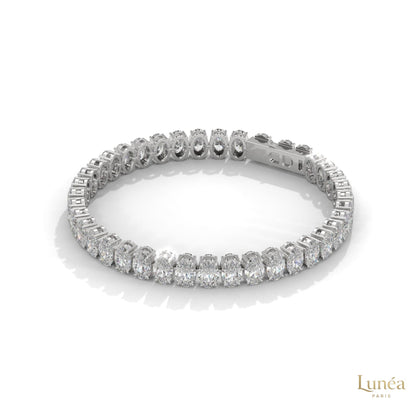 60 CT. Oval Lab Diamond Tennis Bracelet