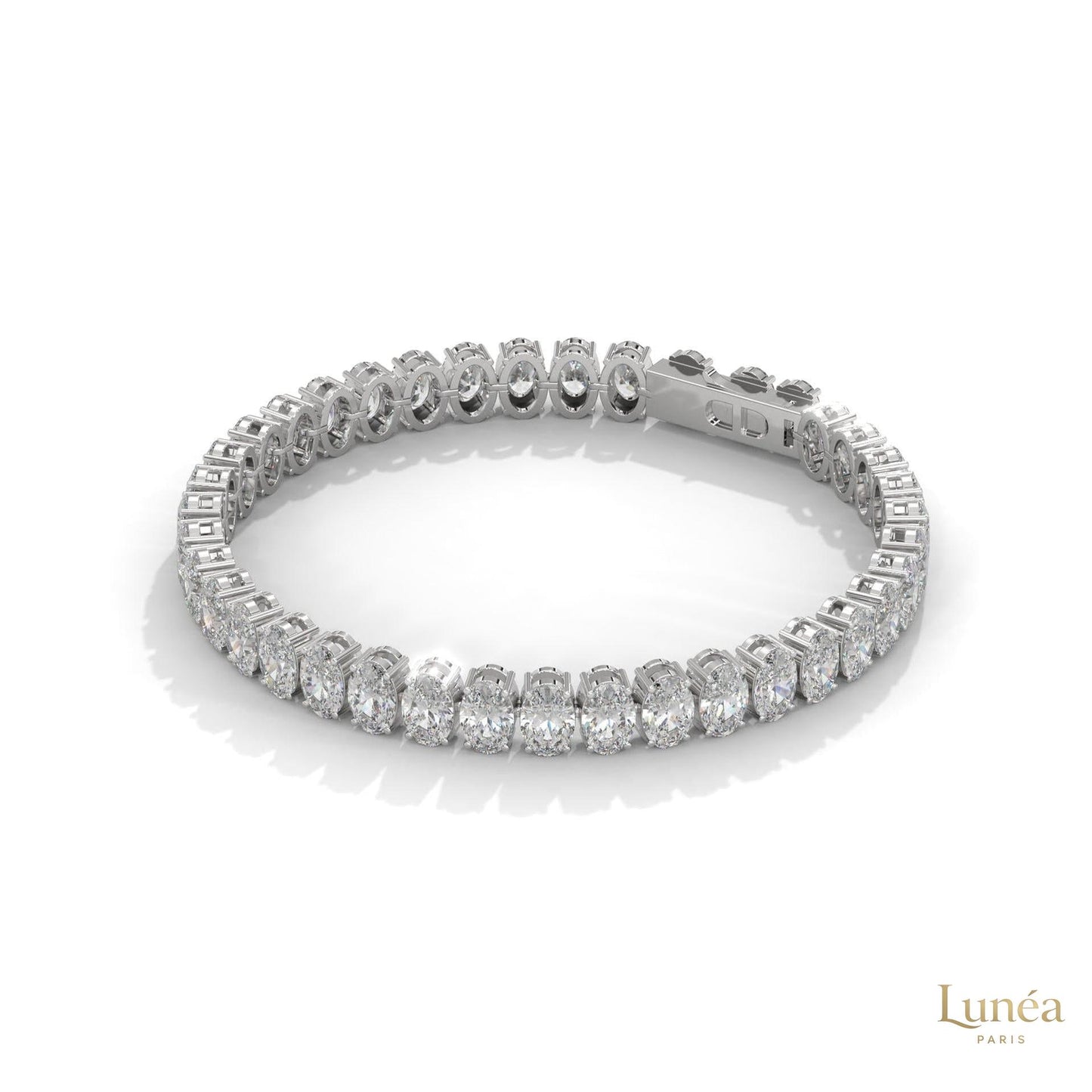 60 CT. Oval Lab Diamond Tennis Bracelet