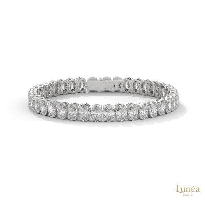 60 CT. Oval Lab Diamond Tennis Bracelet