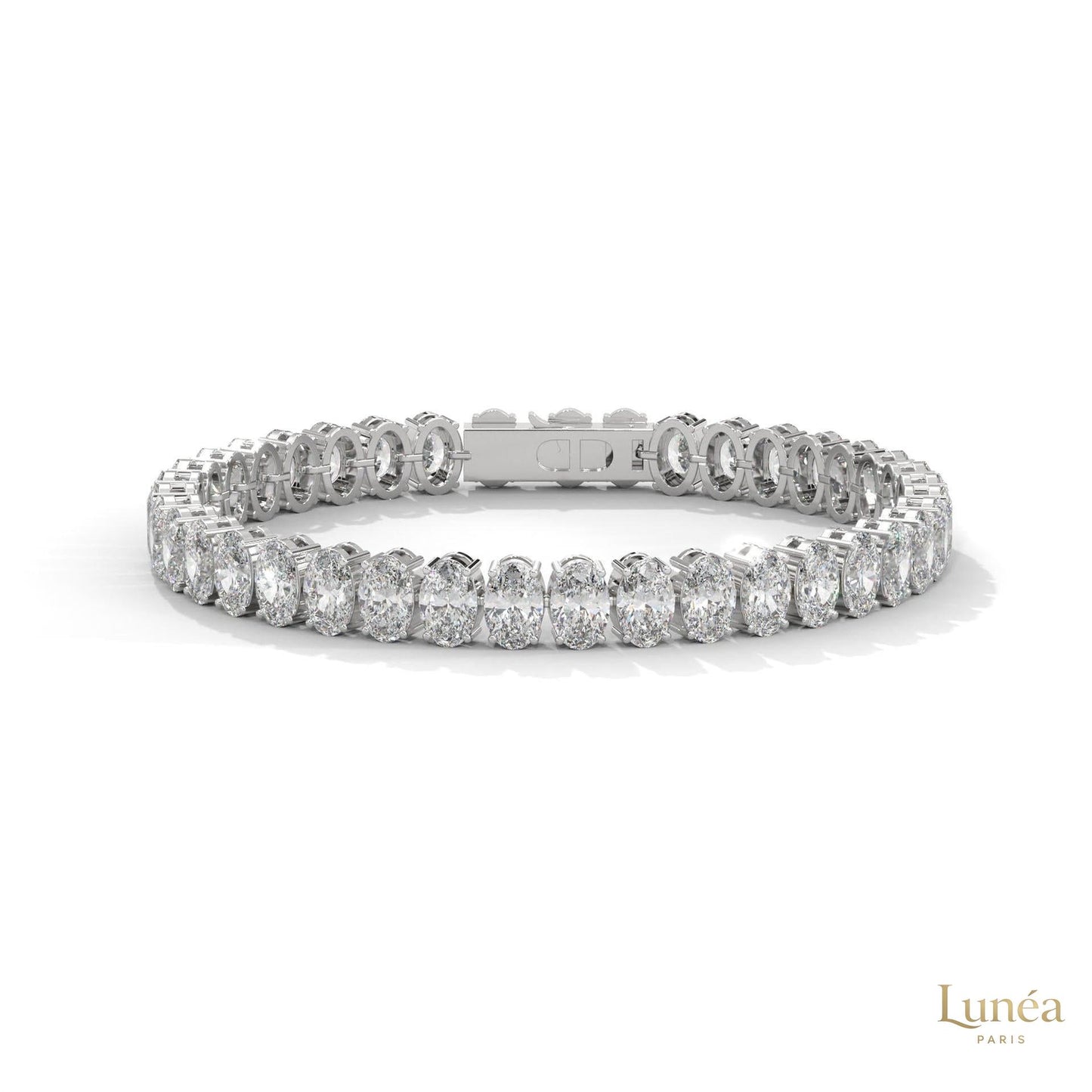 60 CT. Oval Lab Diamond Tennis Bracelet
