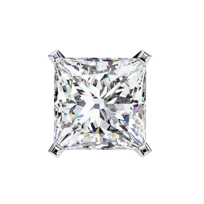 3.04 CTW Princess-Cut Lab-Grown Diamond Stud Earrings in 14K Gold