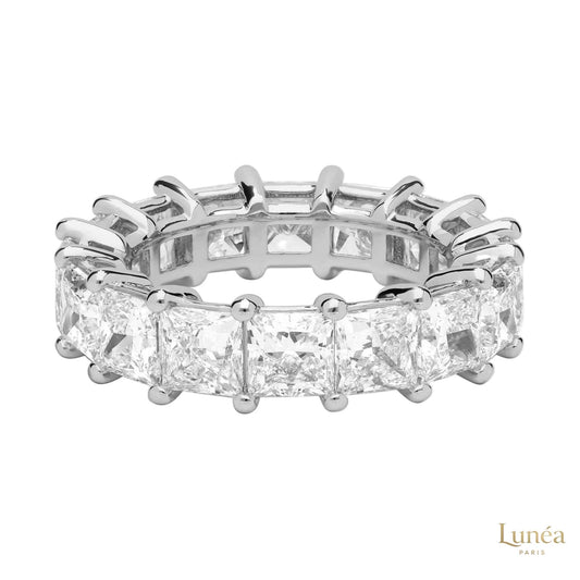7 Ct. Princess Cut Lab Diamond Eternity Band