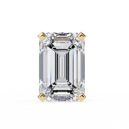 2.39 CTW Emerald-Cut Lab-Grown Diamond Stud Earrings in 14K Gold