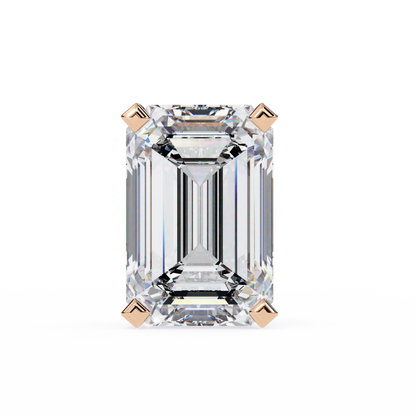 2.39 CTW Emerald-Cut Lab-Grown Diamond Stud Earrings in 14K Gold