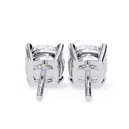 2.33 CTW Cushion-Cut Lab-Grown Diamond Stud Earrings in 14K Gold