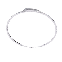 0.6 CTW Pavé Arrow Diamond Bangle in White Gold, view 10 – Lunéa Paris