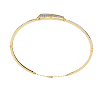 0.6 CTW Pavé Arrow Diamond Bangle in Yellow Gold, view 12 – Lunéa Paris