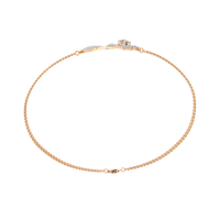 Double-square diamond bracelet in Rose Gold, view 8