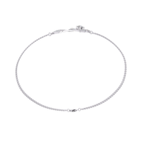 Double-square diamond bracelet in White Gold, view 7
