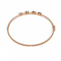 2.3 CTW four-round diamond pavé bracelet in Rose Gold view 12