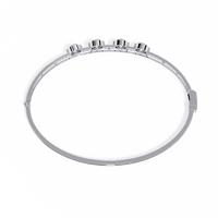 2.3 CTW four-round diamond pavé bracelet in White Gold view 13