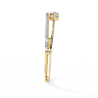 2.3 CTW four-round diamond pavé bracelet in Yellow Gold view 9