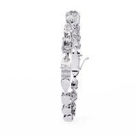 13.8 CTW mixed-shape lab-grown diamond bracelet in White Gold, view 12 - Lunea Paris