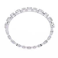 13.8 CTW mixed-shape lab-grown diamond bracelet in White Gold, view 13 - Lunea Paris