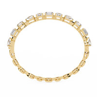 13.8 CTW mixed-shape lab-grown diamond bracelet in Yellow Gold, view 14 - Lunea Paris