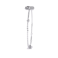 1.4 CTW Diamond Swirl Chain Bracelet in White Gold – view 12 – Lunéa Paris