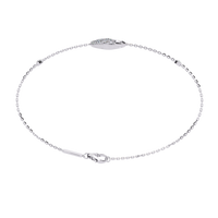1.4 CTW Diamond Swirl Chain Bracelet in White Gold – view 13 – Lunéa Paris
