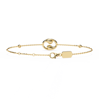 1.4 CTW Diamond Swirl Chain Bracelet in White Gold – view 9 – Lunéa Paris