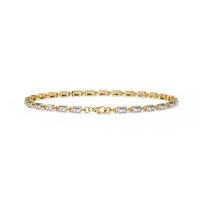 9.8 CTW Round Diamond Tennis Bracelet in Rose Gold, view 6 – Lunéa Paris