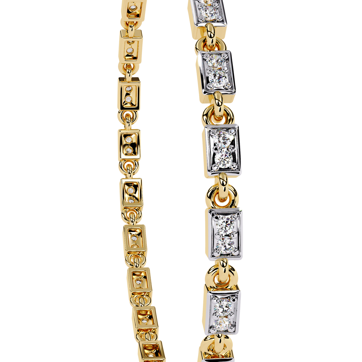 9.8 CTW Round Diamond Tennis Bracelet in Rose Gold, view 7 – Lunéa Paris