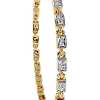 9.8 CTW Round Diamond Tennis Bracelet in Rose Gold, view 7 – Lunéa Paris