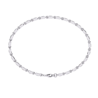9.8 CTW Round Diamond Tennis Bracelet in Yellow Gold, view 10 – Lunéa Paris