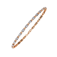9.8 CTW Round Diamond Tennis Bracelet in Yellow Gold, view 14 – Lunéa Paris