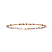 9.8 CTW Round Diamond Tennis Bracelet in Yellow Gold, view 5 – Lunéa Paris