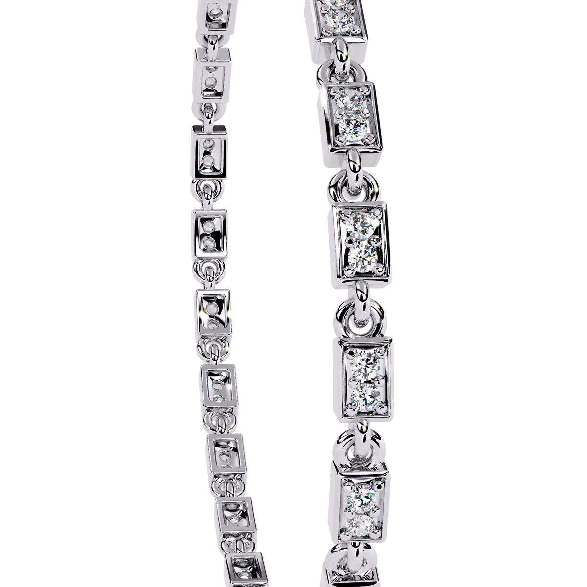9.8 CTW Round Diamond Tennis Bracelet in Yellow Gold, view 9 – Lunéa Paris