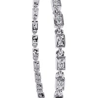 9.8 CTW Round Diamond Tennis Bracelet in Yellow Gold, view 9 – Lunéa Paris