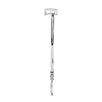 5.7 CTW Diamond Multi-Charm Bangle in White Gold front and detail view 11 – Lunéa Paris